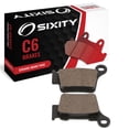 thumbnail image 1 of Sixity C6 Rear Ceramic Brake Pads compatible with Husqvarna TE450 45mm Marzocchi forks 60mm Caliper Mount Centers 2006-2008 Complete Set, 1 of 5