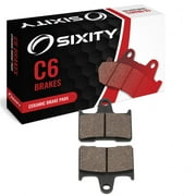 Sixity C6 Rear Ceramic Brake Pads compatible with Kawasaki ZX1400 Ninja ZX-14R ABS FDF FEFA FFFA 2013-2014 Complete Set