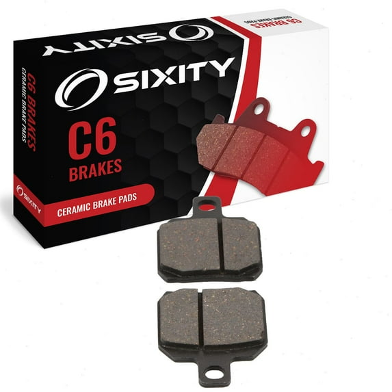 Sixity C6 Rear Ceramic Brake Pads compatible with MV Agusta Brutale 675 Brembo Calipers 2012-2014 Complete Set