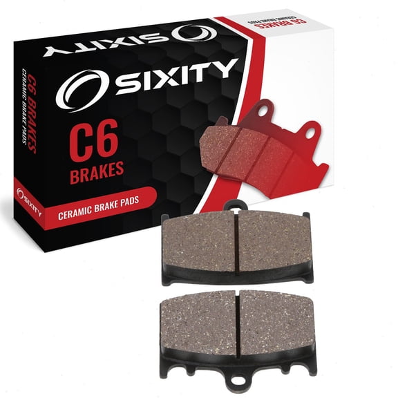 Sixity C6 Rear Ceramic Brake Pads compatible with Suzuki C90 Boulevard BK5 BK6 K5 K6 K8 K9 2005-2009 Complete Set
