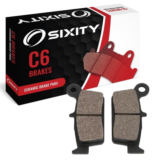 Sixity C6 Rear Ceramic Brake Pads compatible with compatible with TM SMX 450 F Competition 4T 2005-2008 Complete Set