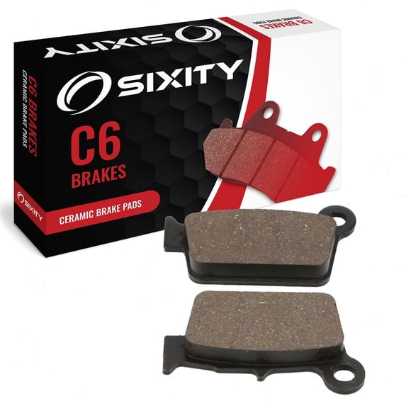 Sixity C6 Rear Ceramic Brake Pads compatible with or TM EN 125 2T 2005-2008 Complete Set