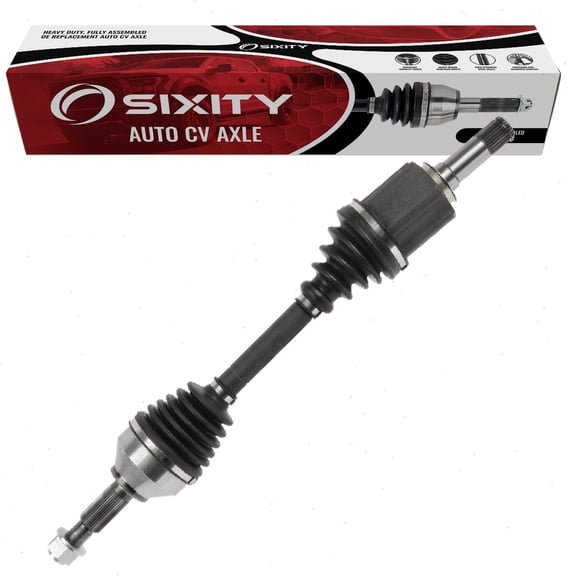 Sixity Front Left CV Axle compatible with Ford Taurus X 2008-2009 - Driver Side Complete Axle Shaft Assembly