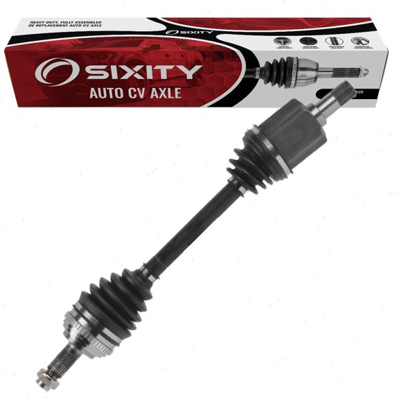 Sixity Front Left CV Axle compatible with Honda Civic 2.0L L4 2002-2005 - Driver Side Complete Axle Shaft Assembly