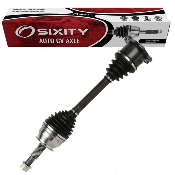 Sixity Front Left CV Axle compatible with Nissan Pathfinder Armada 2004 - Driver Side Complete Axle Shaft Assembly