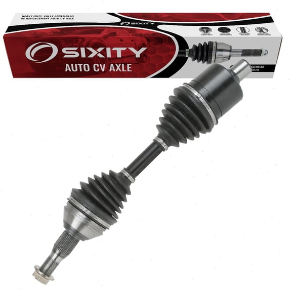 Sixity Front Left CV Axle compatible with Oldsmobile Intrigue 1998-2002 - Driver Side Complete Axle Shaft Assembly