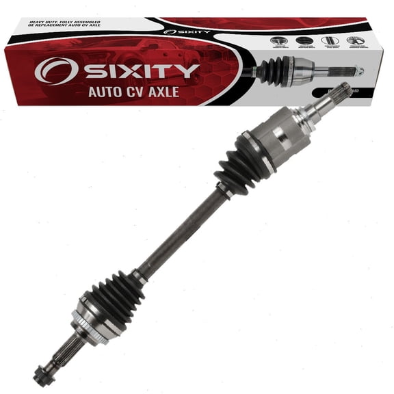 Sixity Front Left CV Axle compatible with Pontiac Vibe 1.8L L4 2003-2010 - Driver Side Complete Axle Shaft Assembly