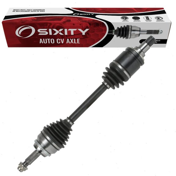 Sixity Front Left CV Axle compatible with Toyota Highlander 2.4L L4 2001-2007 - Driver Side Complete Axle Shaft Assembly