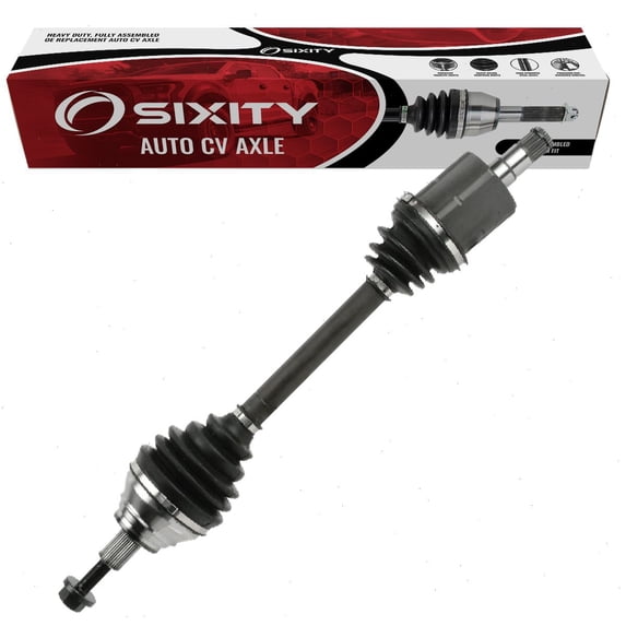 Sixity Front Left CV Axle compatible with Volkswagen Golf 1.8L 2.5L L4 L5 2010-2018 - Driver Side Complete Axle Shaft Assembly