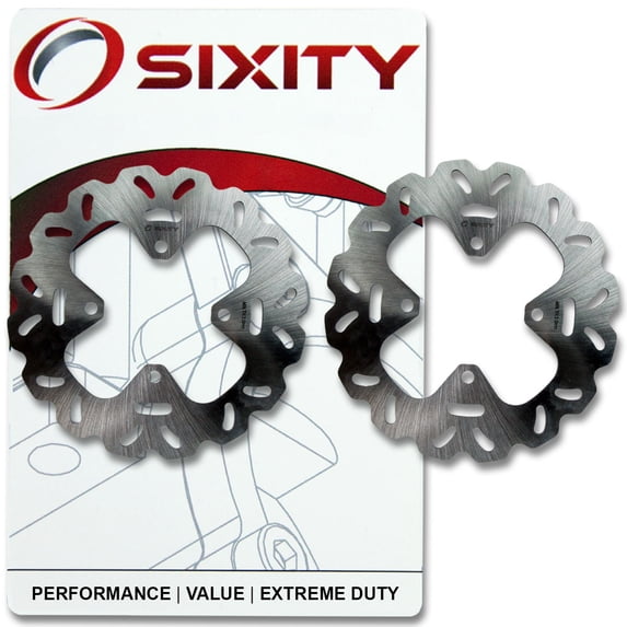 Sixity Front Rotor compatible with Bombardier Outlander 400 HO 2x4 2003-2004 Complete Set