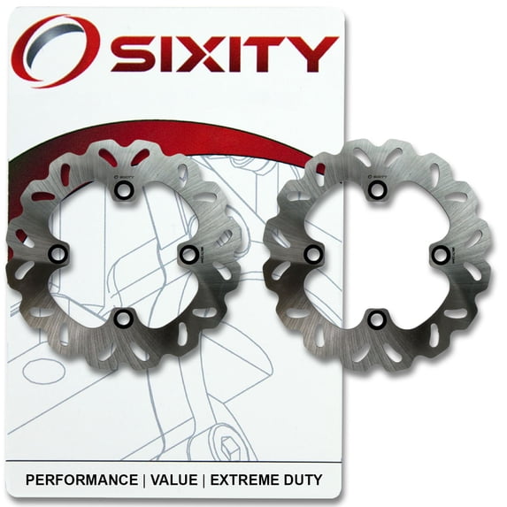 Sixity Front Rotor compatible with Suzuki LT-A450X KingQuad AXi 4x4 2008-2009 Complete Set