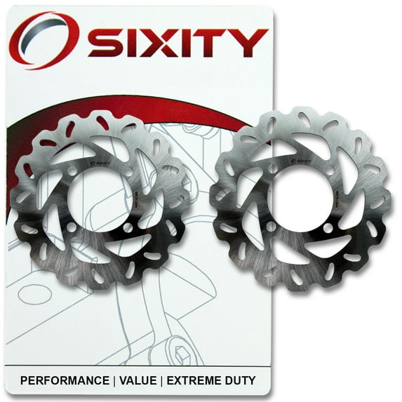 Sixity Front Rotor compatible with Yamaha YXR66F Rhino 660 Ducks Unlimited 2007 Complete Set
