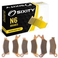 thumbnail image 1 of Sixity N6 Front Rear Sintered Brake Pads compatible with Can-Am Outlander Max 500 EFI XT 2013-2014 Complete Set, 1 of 5