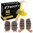 thumbnail image 1 of Sixity N6 Front Rear Sintered Brake Pads compatible with Honda VT1300CT Interstate Non ABS 2010-2015 Complete Set, 1 of 5