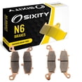 thumbnail image 1 of Sixity N6 Front Rear Sintered Brake Pads compatible with Kawasaki VN1500E Vulcan 1500 Classic N7F N7FA N8F N8FA 2007-2008 Complete Set, 1 of 5