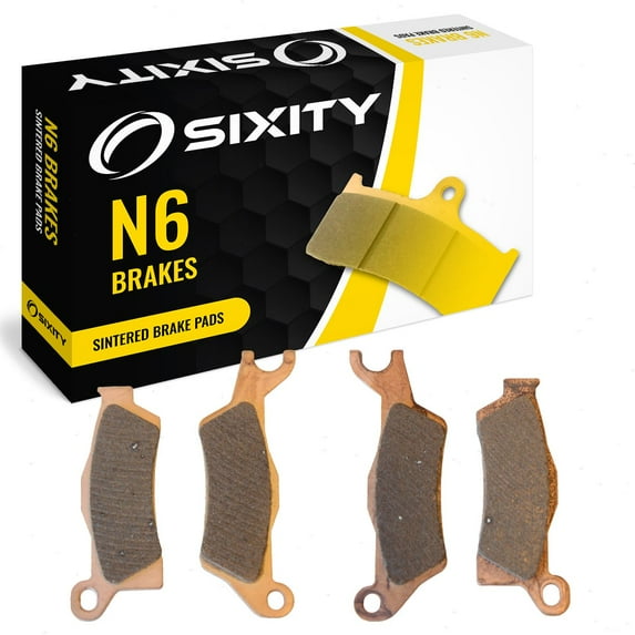 Sixity N6 Front Sintered Brake Pads compatible with Can-Am Outlander Max 1000 EFI XT 2013 Complete Set