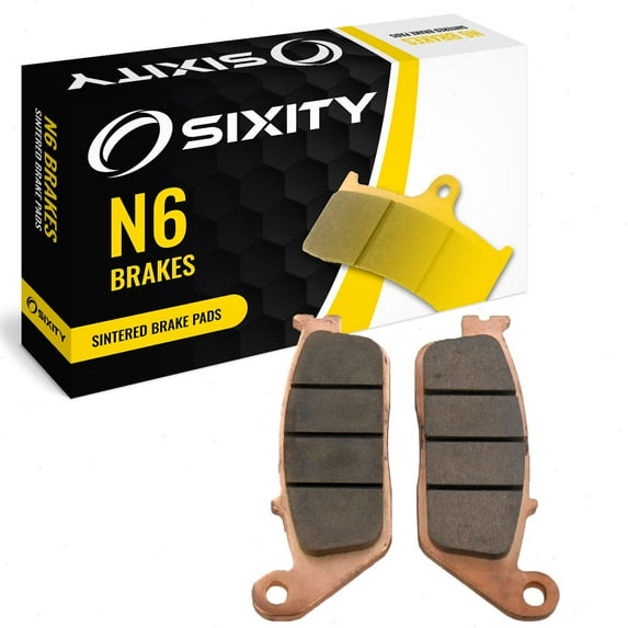 Sixity N6 Front Sintered Brake Pads compatible with KYMCO Downtown 200i 2012 Complete Set