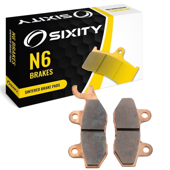 Sixity N6 Front Sintered Brake Pads compatible with MZ MUZ RT 125 2002-2005 Complete Set