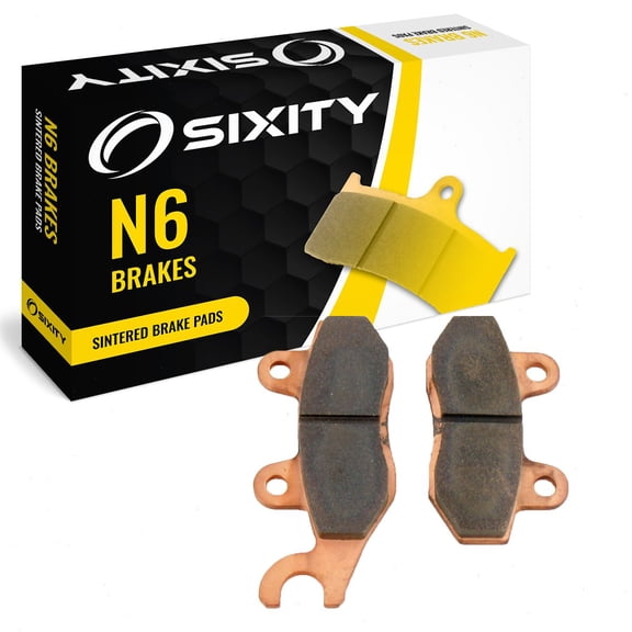 Sixity N6 Front Sintered Brake Pads compatible with Suzuki DR350S SL SM SN SP SEP SES 1990-1993 Complete Set