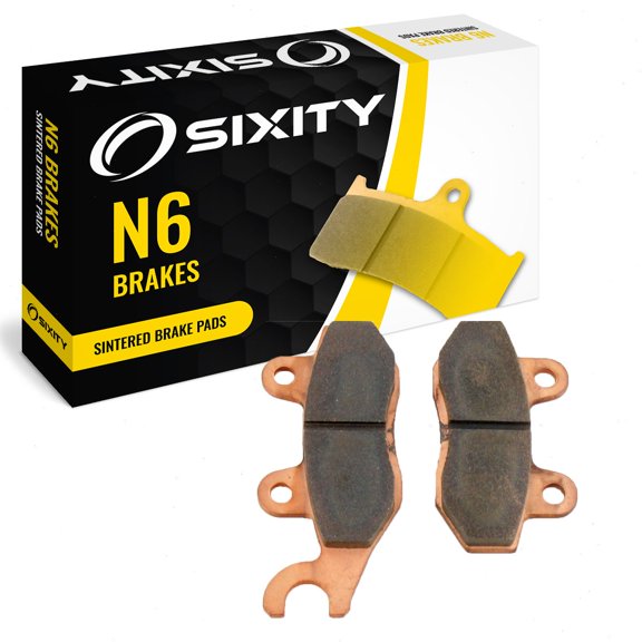 Sixity N6 Front Sintered Brake Pads compatible with Suzuki RMX250 K M N P 1989-1993 Complete Set