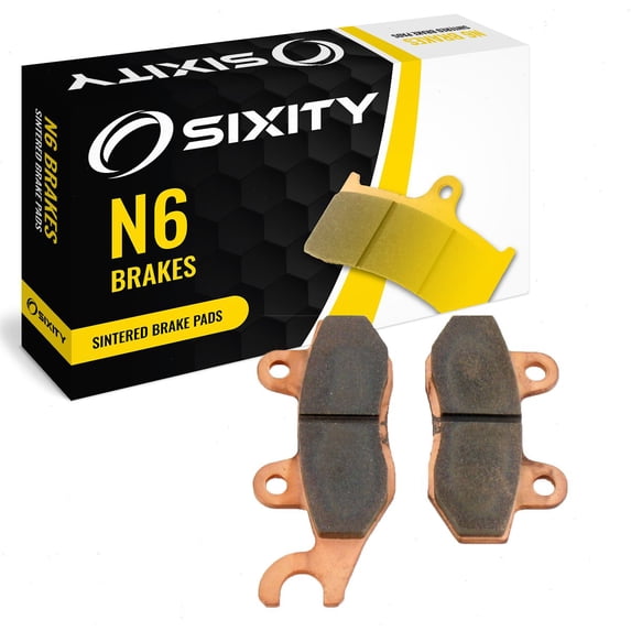 Sixity N6 Front Sintered Brake Pads compatible with Yamaha WR200 D 1992 Complete Set