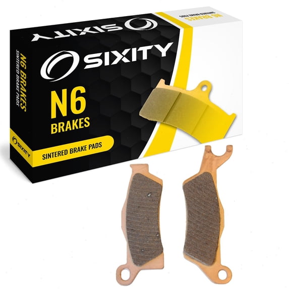 Sixity N6 Rear Sintered Brake Pads compatible with Can-Am Outlander 1000 EFI DPS 2013 Complete Set