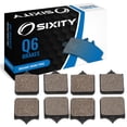 thumbnail image 1 of Sixity Q6 Front Organic Brake Pads compatible with Aprilia Tuono 1000 R Factory RSV Radial Caliper 2007-2010 Complete Set, 1 of 5