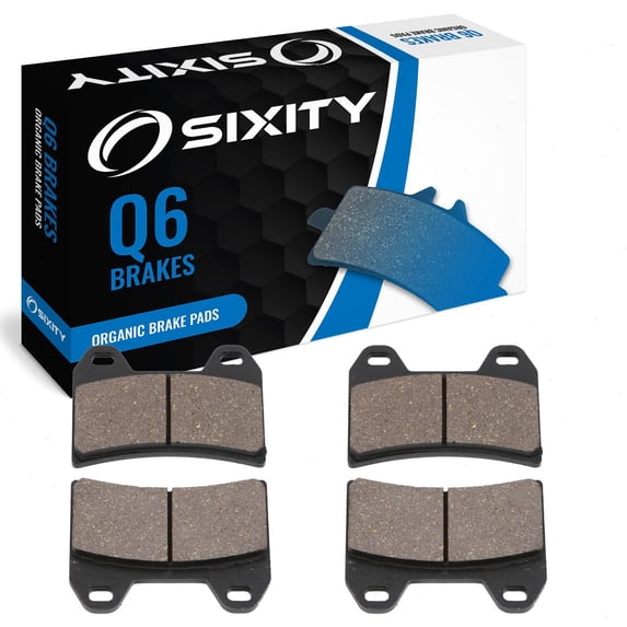 Sixity Q6 Front Organic Brake Pads compatible with Ducati 800 Sport 2003 Complete Set