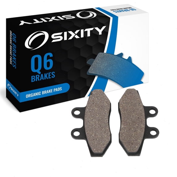 Sixity Q6 Front Organic Brake Pads compatible with Gas Gas SM 50 Rookie 2002-2004 Complete Set