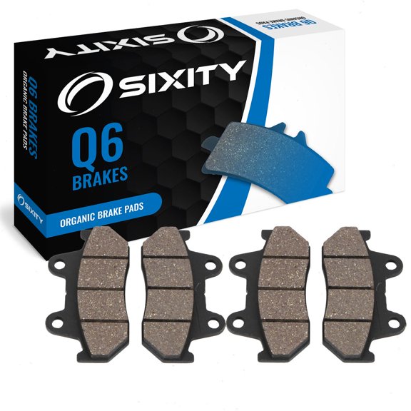 Sixity Q6 Front Organic Brake Pads compatible with Honda CBX 1981-1982 Complete Set