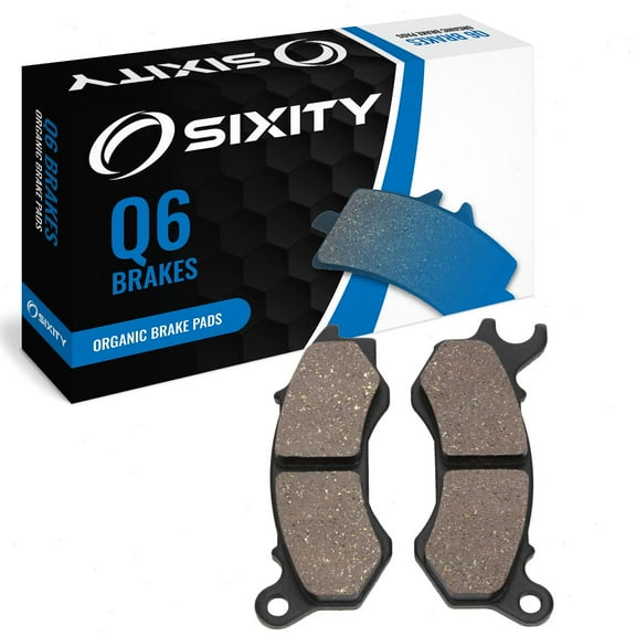 Sixity Q6 Front Organic Brake Pads compatible with Honda PCX150 WW 2015 Complete Set