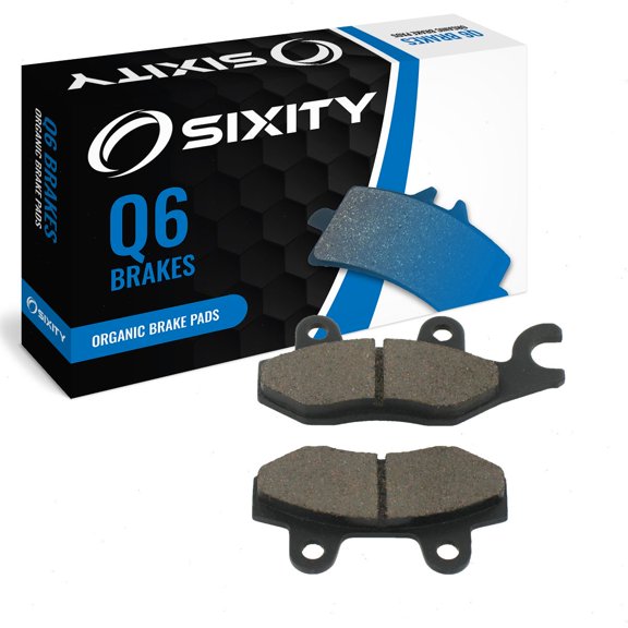 Sixity Q6 Front Organic Brake Pads compatible with KYMCO Quannon 150 2011 Complete Set