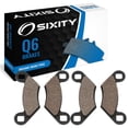 thumbnail image 1 of Sixity Q6 Front Organic Brake Pads compatible with Polaris ATP 500 2004-2005 Complete Set, 1 of 5