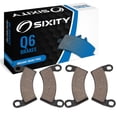 thumbnail image 1 of Sixity Q6 Front Organic Brake Pads compatible with Polaris Ranger Crew 700 2009 Complete Set, 1 of 5