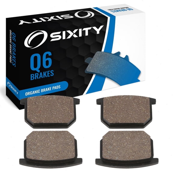 Sixity Q6 Front Organic Brake Pads compatible with Suzuki GS1100E ET EX EZ ED ESD 1980-1983 Complete Set