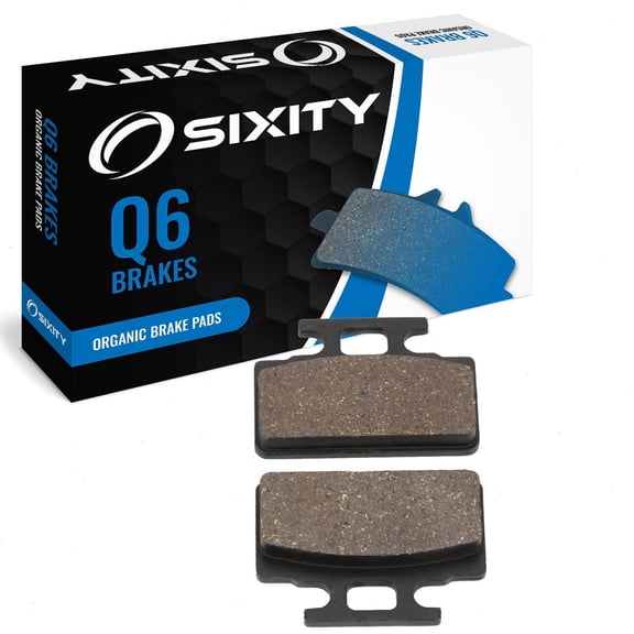 Sixity Q6 Front Organic Brake Pads compatible with Sym Mio 50 2005-2014 Complete Set