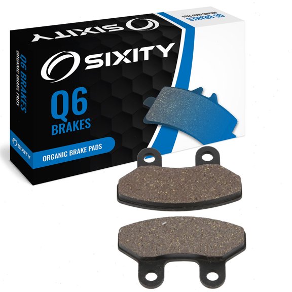 Sixity Q6 Front Organic Brake Pads compatible with Sym RD 200 EVO 2012-2014 Complete Set