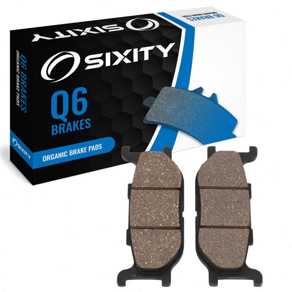 Sixity Q6 Front Organic Brake Pads compatible with Yamaha XP 500 T-Max 5GJ5 2001 Complete Set
