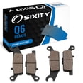 thumbnail image 1 of Sixity Q6 Front Organic Brake Pads compatible with Yamaha YFM700 Grizzly FI 4x4 Auto 2008-2012 Complete Set, 1 of 5