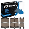 thumbnail image 1 of Sixity Q6 Front Rear Organic Brake Pads compatible with Ducati Supermoto 1993-1995 Complete Set, 1 of 5