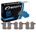 thumbnail image 1 of Sixity Q6 Front Rear Organic Brake Pads compatible with Harley Davidson FLHTK Electra Glide Ultra Limited 2010-2013 Complete Set, 1 of 5