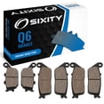 thumbnail image 1 of Sixity Q6 Front Rear Organic Brake Pads compatible with Honda CBR600F F4 1999-2000 Complete Set, 1 of 5