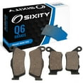 thumbnail image 1 of Sixity Q6 Front Rear Organic Brake Pads compatible with Husaberg FC350 Fixing Pin At End Of Brake Pad 1996 Complete Set, 1 of 5