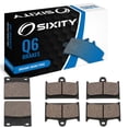 thumbnail image 1 of Sixity Q6 Front Rear Organic Brake Pads compatible with Suzuki RF900 RT RV RW 1996-1997 Complete Set, 1 of 5