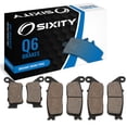 thumbnail image 1 of Sixity Q6 Front Rear Organic Brake Pads compatible with Triumph Street Triple 675 Brembo Rear From 560477 2013 Complete Set, 1 of 5