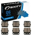 thumbnail image 1 of Sixity Q6 Front Rear Organic Brake Pads compatible with Yamaha YFM350 Raptor 2004-2013 Complete Set, 1 of 5