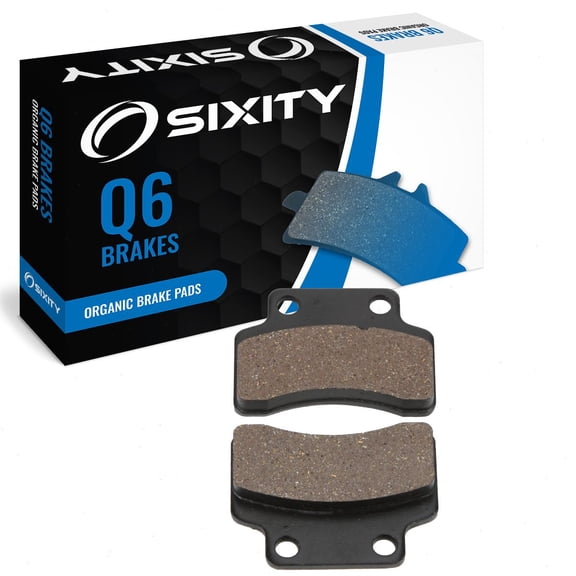 Sixity Q6 Organic Brake Pads FA235 Rear Replacement Kit