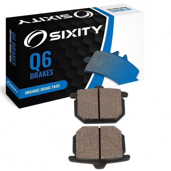 Sixity Q6 Organic Brake Pads FA30 Rear Replacement Kit