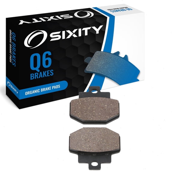 Sixity Q6 Organic Brake Pads FA321 Rear Replacement Kit