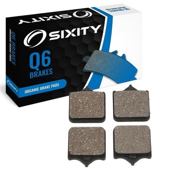 Sixity Q6 Organic Brake Pads FA322/4 Rear Replacement Kit